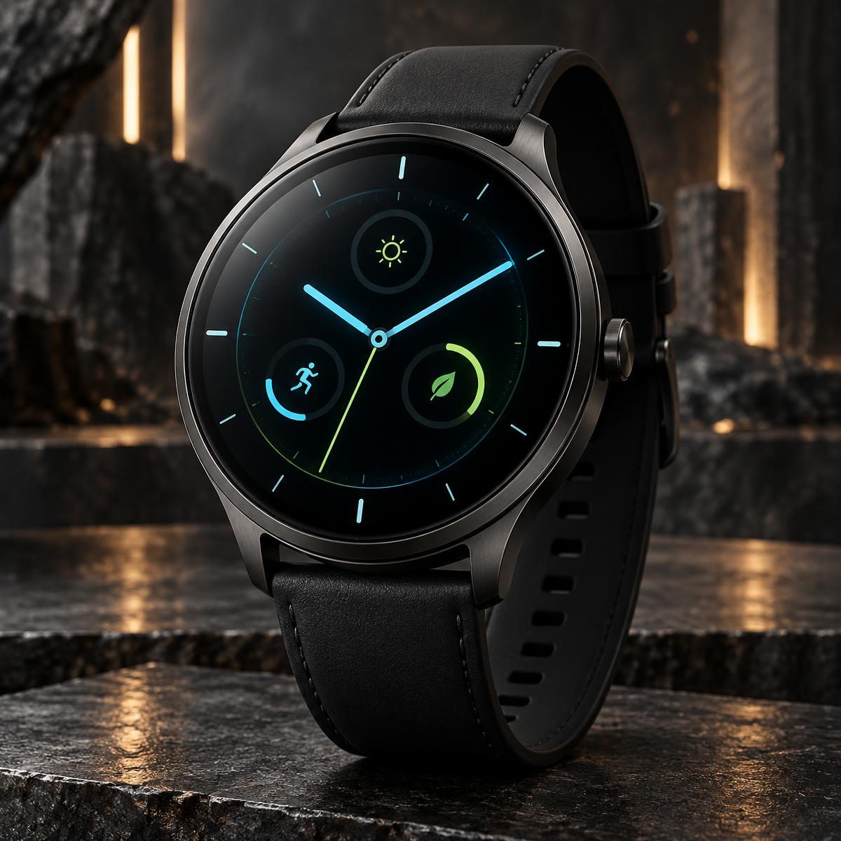 S44 pre-production watch concept with solar collection integrated under the display